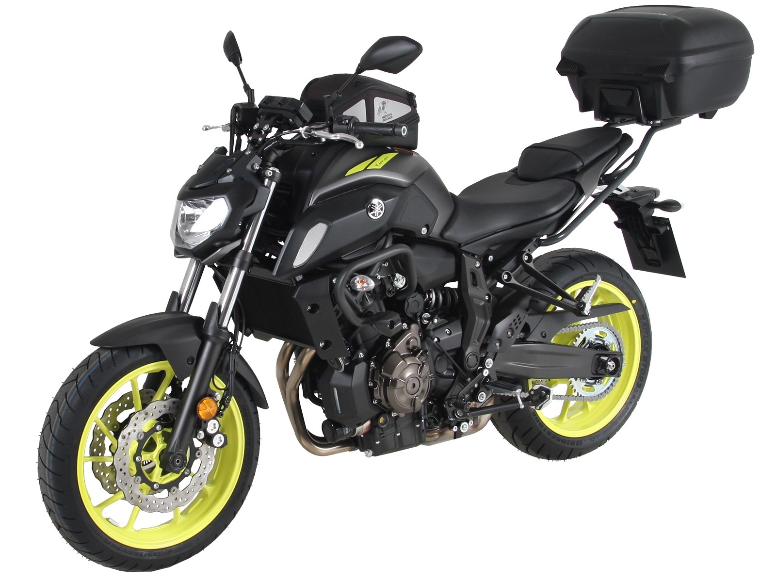Alurack topcasecarrier anthracite for Yamaha MT-07 (Bj.18-) Hepco & Becker