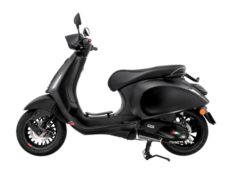 Luggage rack / socius bracket black matt for Vespa Primavera / Sprint 50-150cc 2T/4T AC