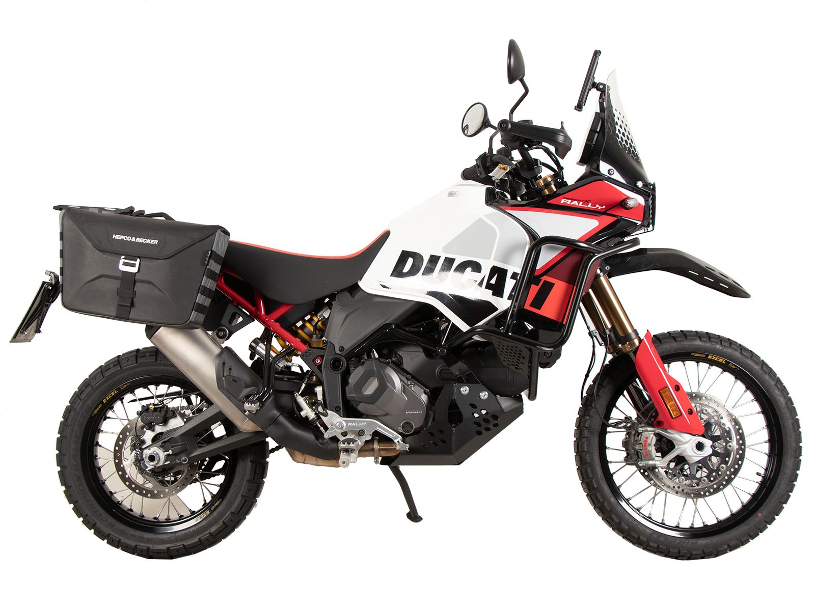 C-Bow side carrier black for Ducati DesertX Rally (24-) Hepco & Becker