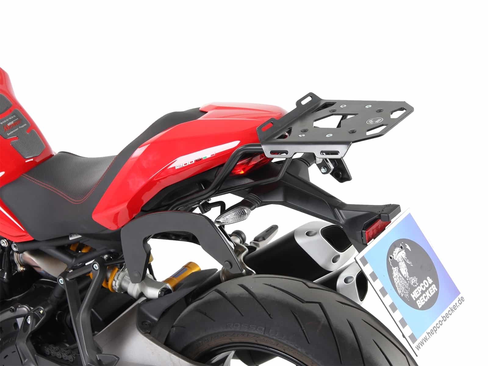 C-Bow side carrier black for Ducati Monster 1200 S (17-20) Hepco & Becker