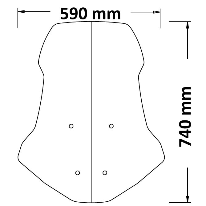 Clear windshield for Honda ADV 350 (22-24)
