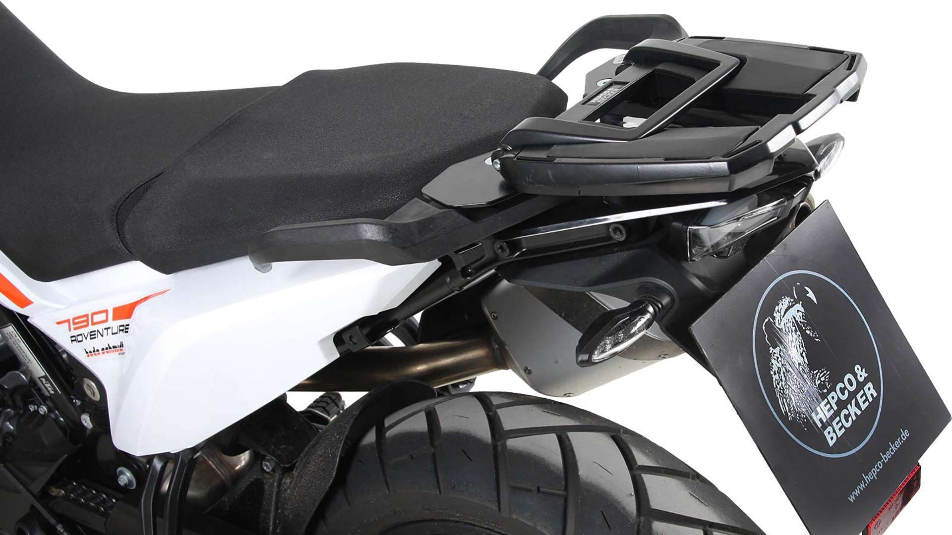 Easyrack Topcaseträger for original luggage bridge KTM 890 Adventure (21-) Hepco & Becker
