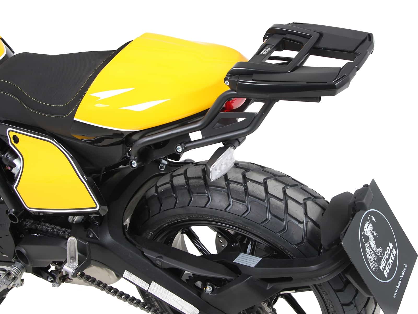 Easyrack top case carrier black for Ducati Scrambler 800 (19-22) Hepco & Becker