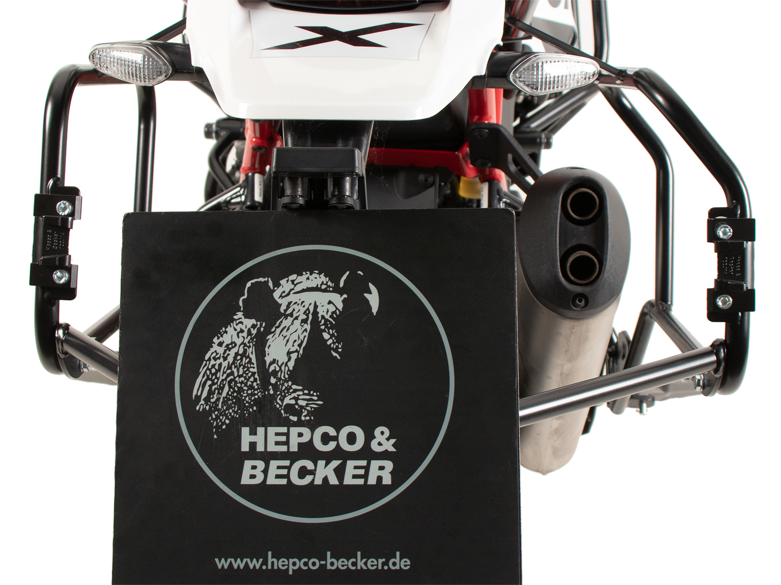 Side case carrier cutout for Ducati Desert X Rally (24-) Hepco & Becker