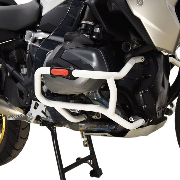 Lower crash bar for BMW R 1250 GS, steel, white