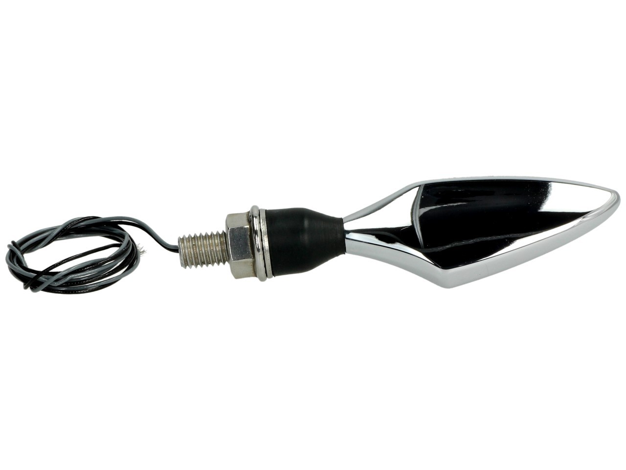 Kellermann turn signal, Rhombus Extreme, steel, LED, VR/HL, 12 V, shiny chrome, M8x20, E-tested