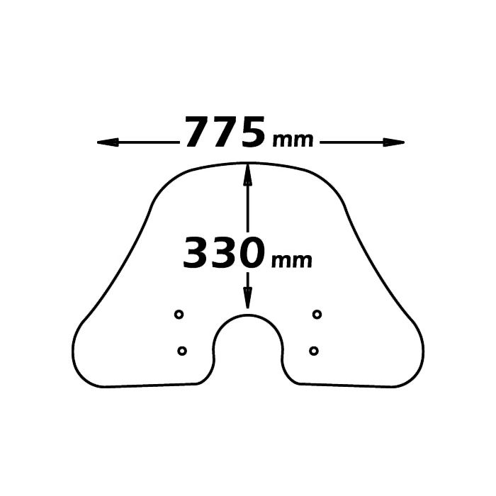 Windshield summer clear for Vespa LX - Isotta