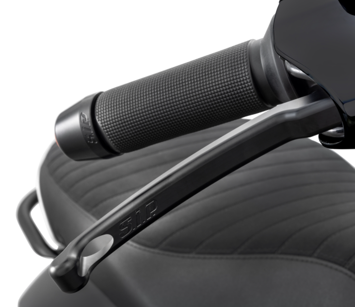 Handlebar end weights left/right for Vespa Primavera/Sprint/ET/LX/LXV/S, black matt