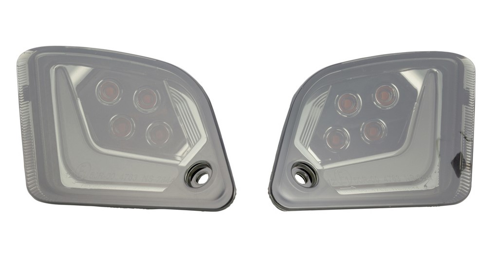 Turn signal kit front & rear for Vespa GTS/GTS Super/GTV/GT 60/GT/GT L ('03-'13), tinted
