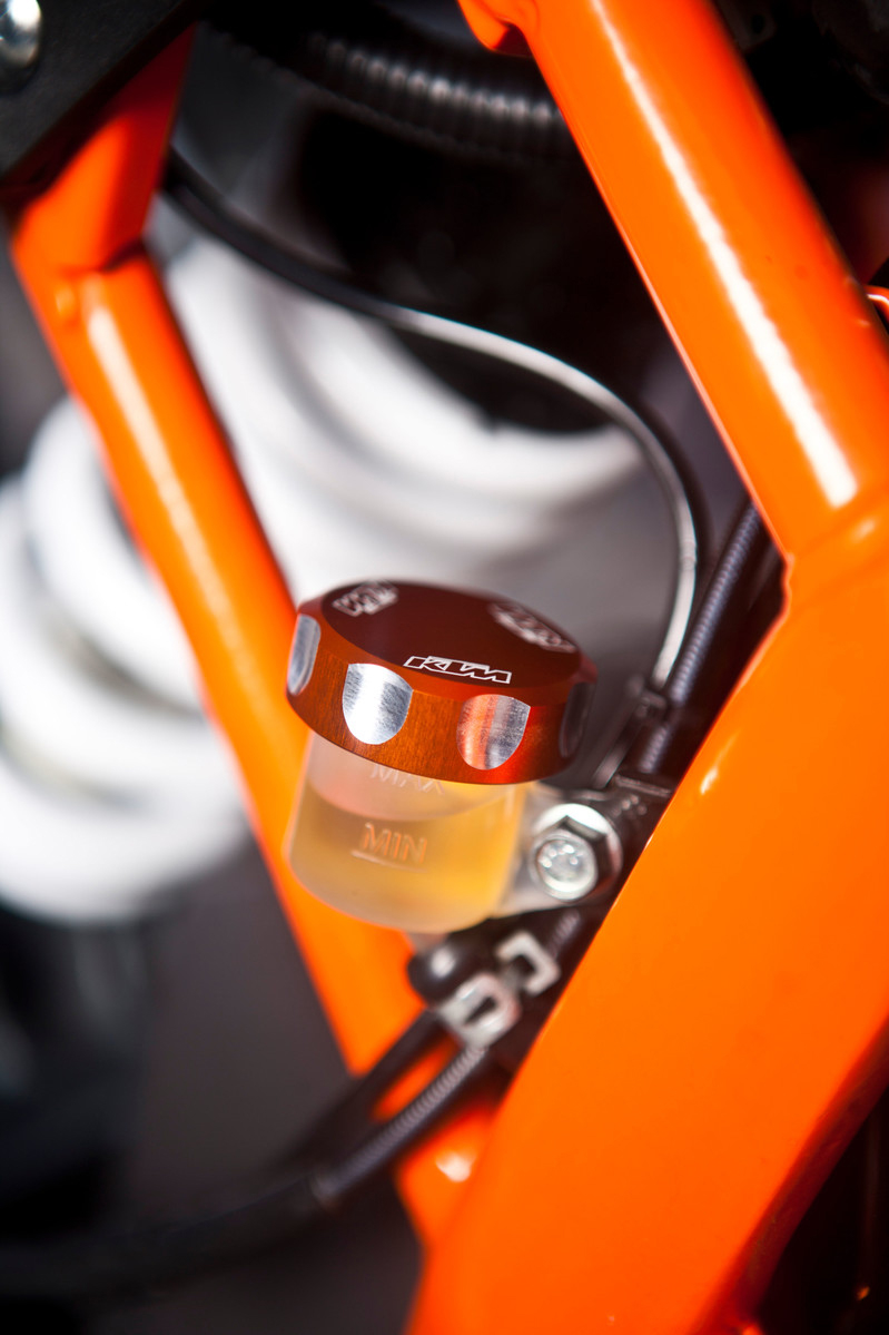 KTM foot brake cylinder cover aluminum