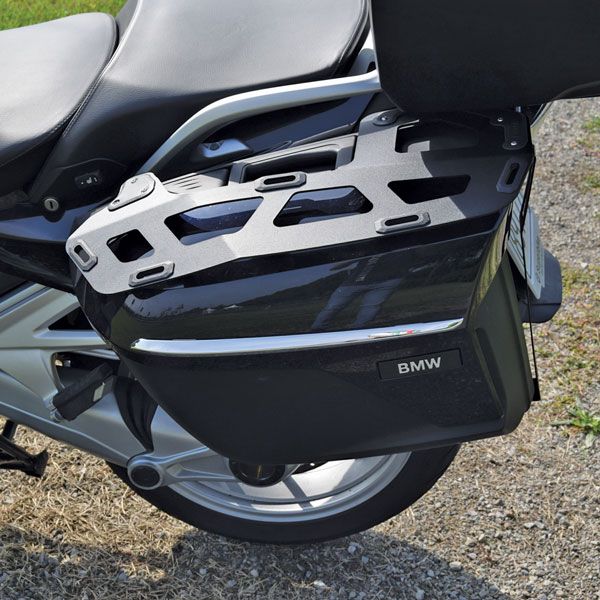 Luggage rack for side case BMW K 1600 GT/GTL, R 1250 RT, R 1200 RT, aluminum, black