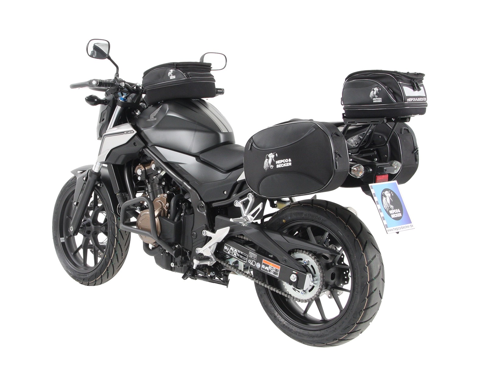 C-Bow side carrier anthracite for Honda CB 500 F (16-18) Hepco & Becker