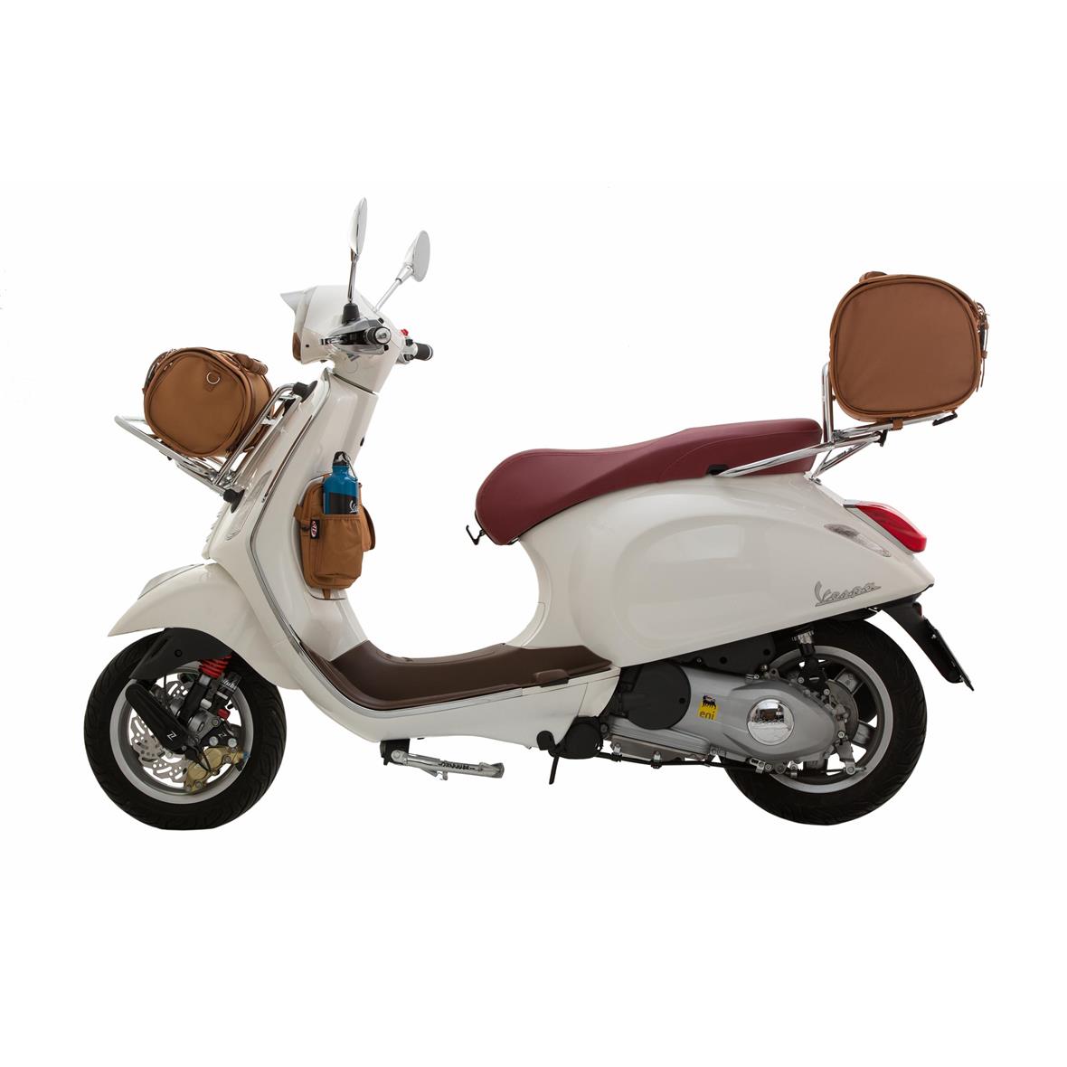 Classic" large bag for luggage carrier for Vespa - brown, nylon