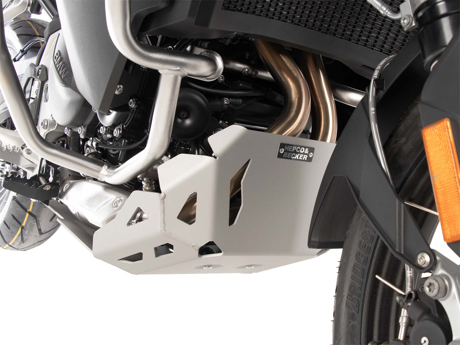 Engine protection plate silver for BMW F 900 GS Adventure (24-) Hepco & Becker