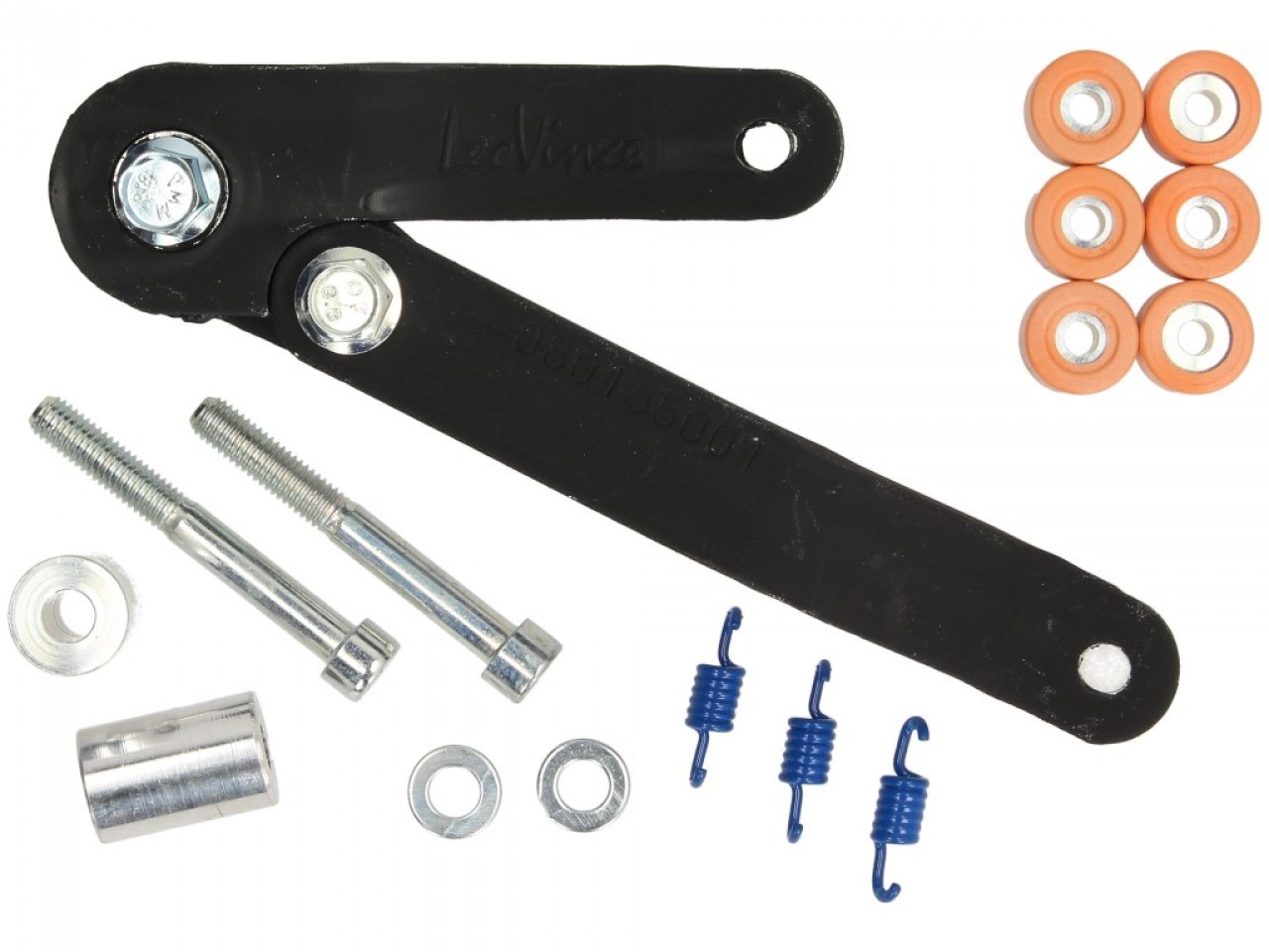LeoVince exhaust system Touring, steel, full system for Aprilia / Piaggio