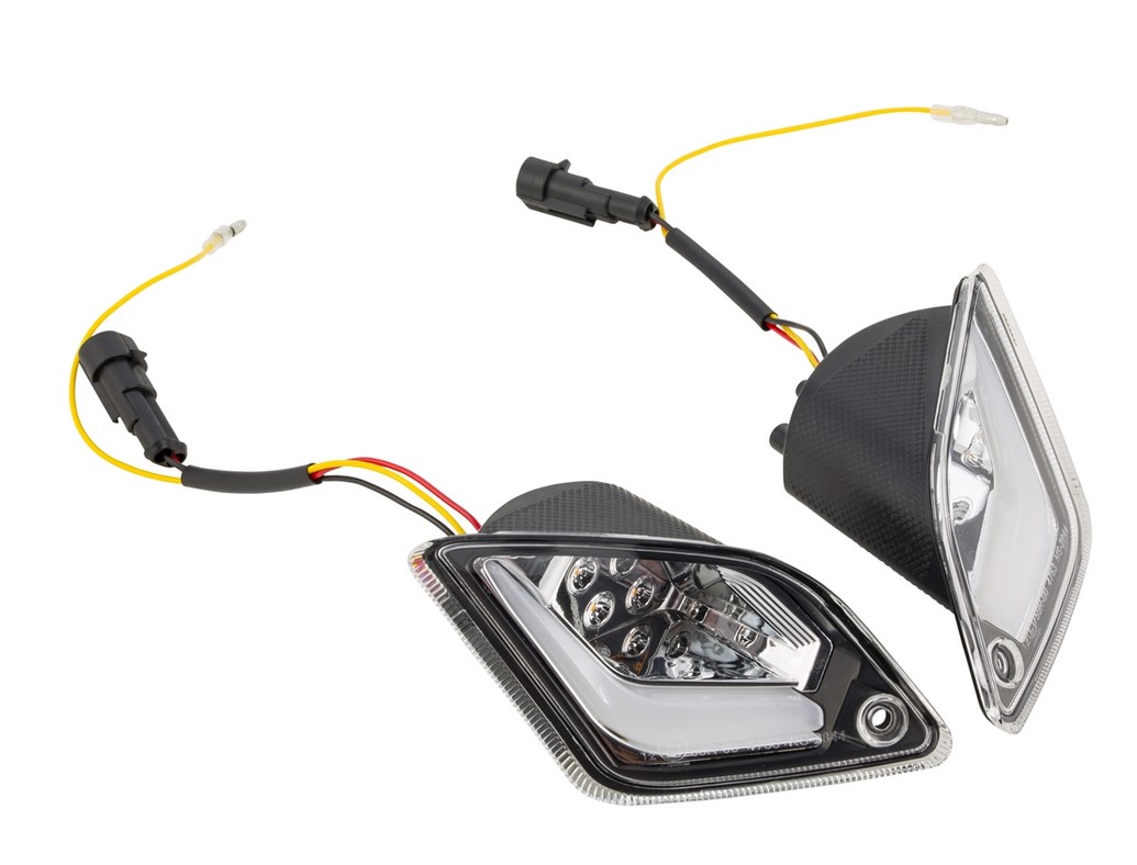 Turn signal kit rear left/right for Vespa GTS/GTS Super/GTV/GT 60/GT/GT L ('03-'13), clear