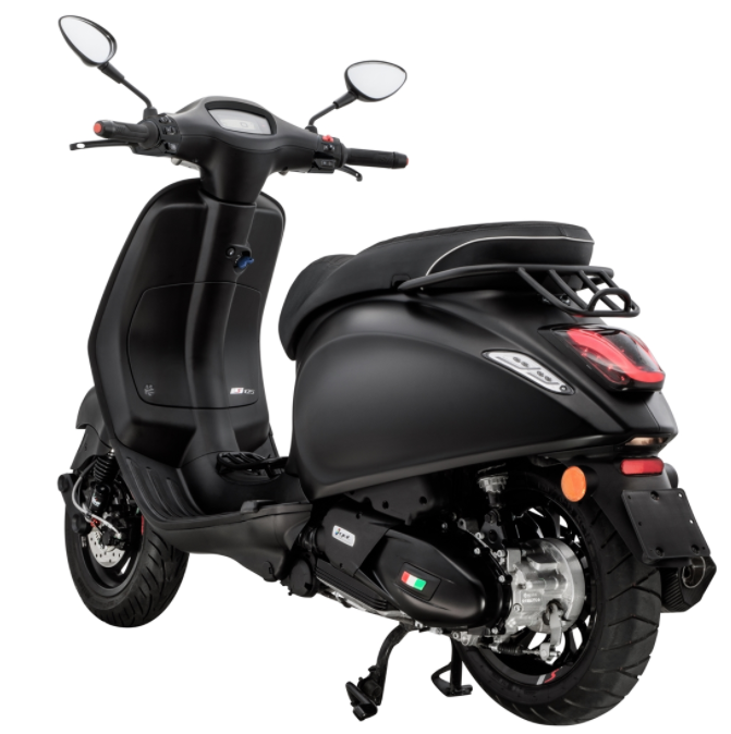 Luggage rack step through black for Vespa Primavera/Sprint 50-150ccm