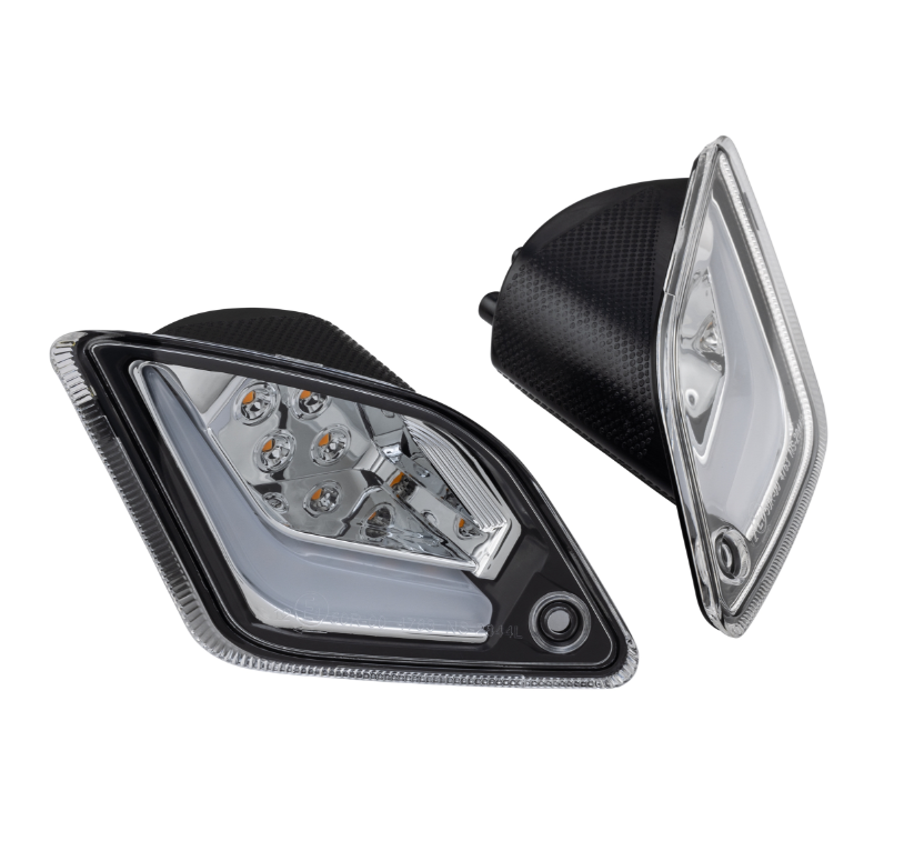 Turn signal kit front & rear for Vespa GTS/GTS Super/GTV 125-300cc, clear