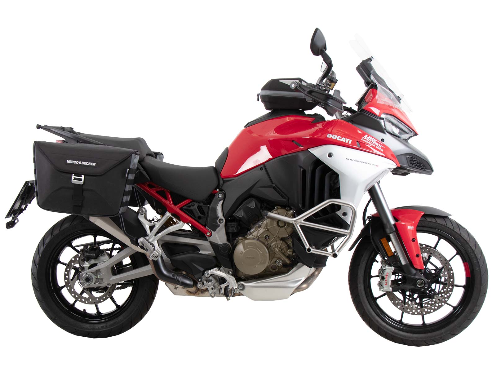 C-Bow side carrier black for Ducati Multistrada V4/S/S Sport/Pikes Peak (21-24) /Rally (23-24)