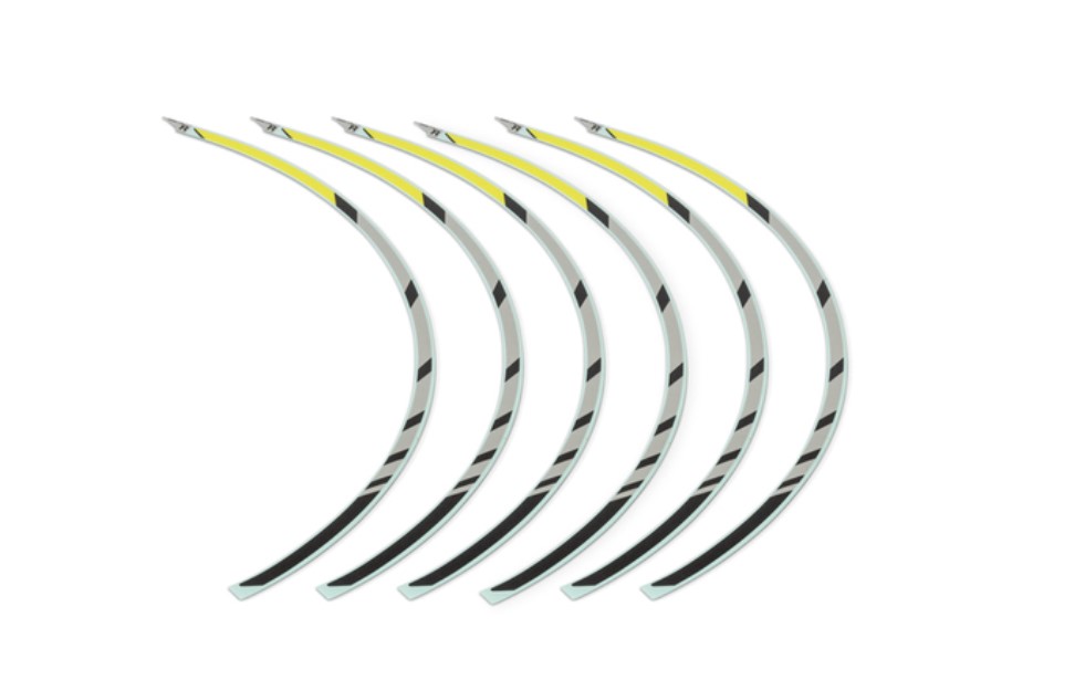 Wheel Decal Set *Y-196* LEMON ICE YELLOW Original Honda