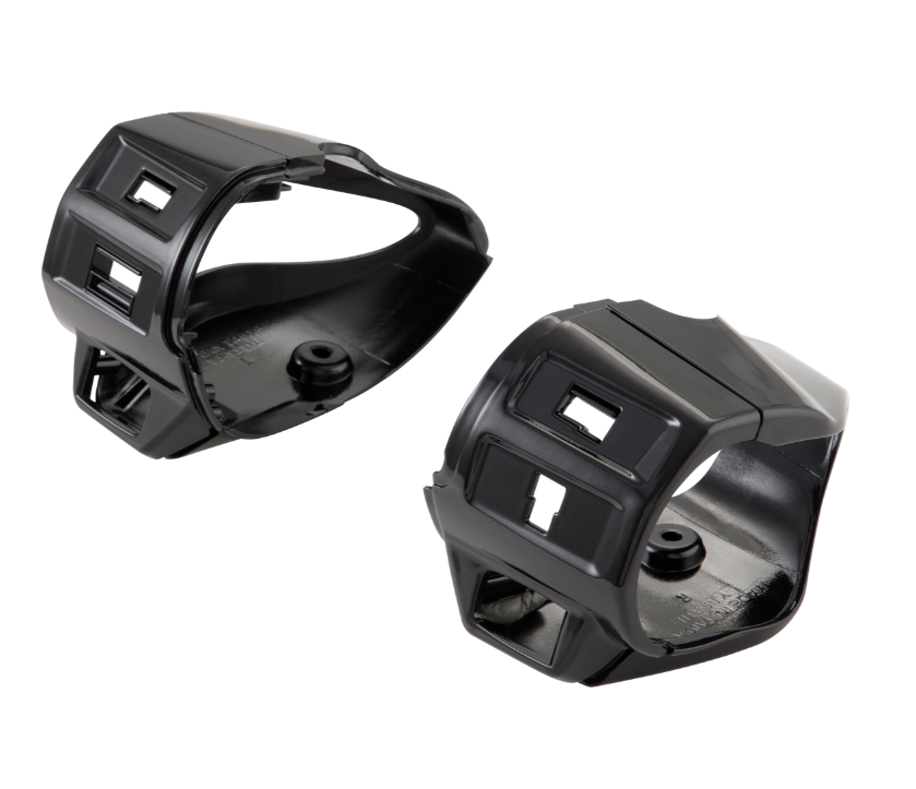 Cover switch unit, left & right for Vepsa Primavera/Sprint, black glossy
