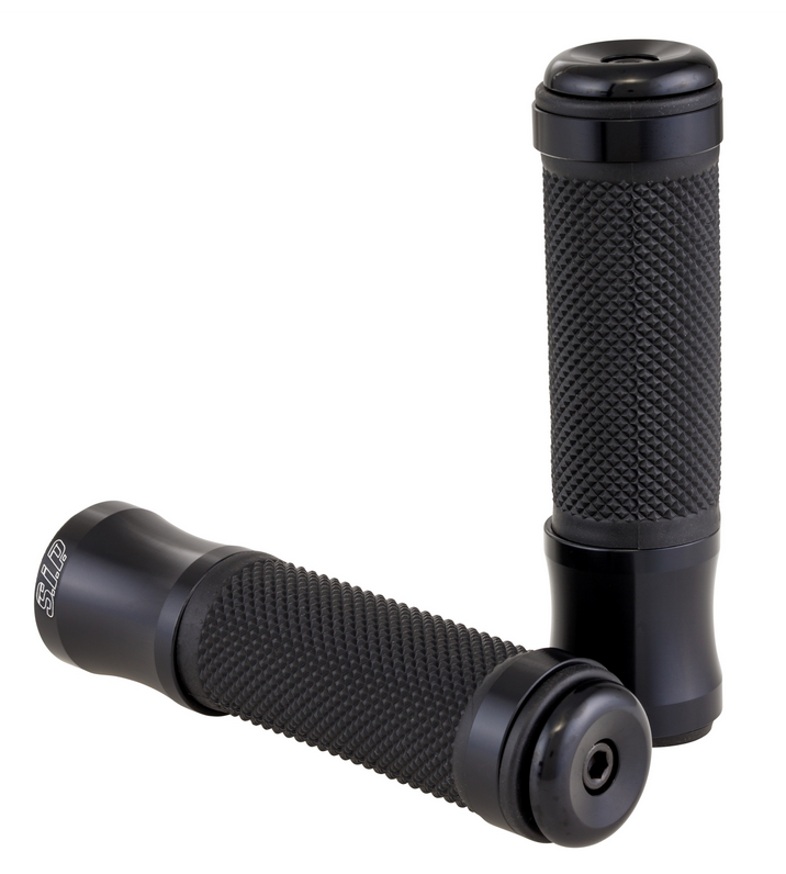Grips Ø 24/24 mm, L 125 mm for Vespa PX 125-200cc, black glossy