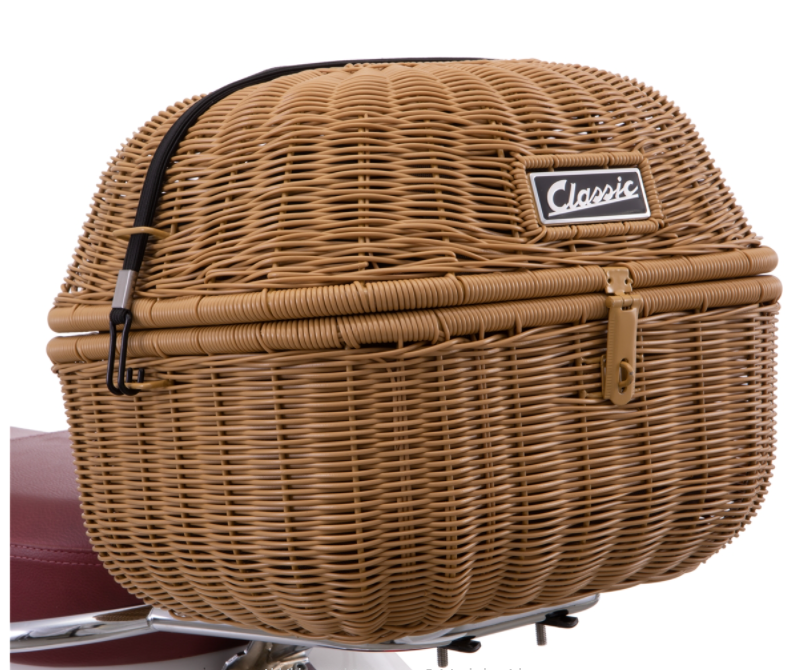 Luggage basket Classic for Vespa, brown