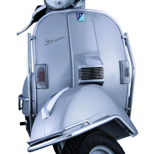 Front bumper fender Traveller for Vespa PX 80-200cc, chrome