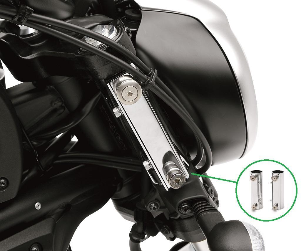 Fork bracket Quick Release for windshield for Vulcan S (Bj.15-19) Original Kawasaki