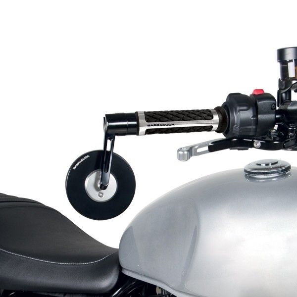 Barracuda mirror SKIN-S BAR END B-LUX black / silver
