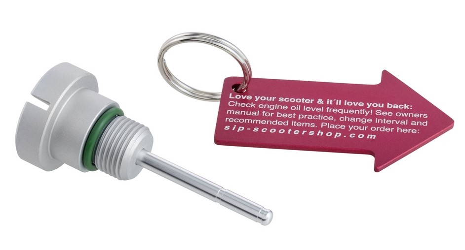 Oil filler plug engine oil for Vespa, silver matt