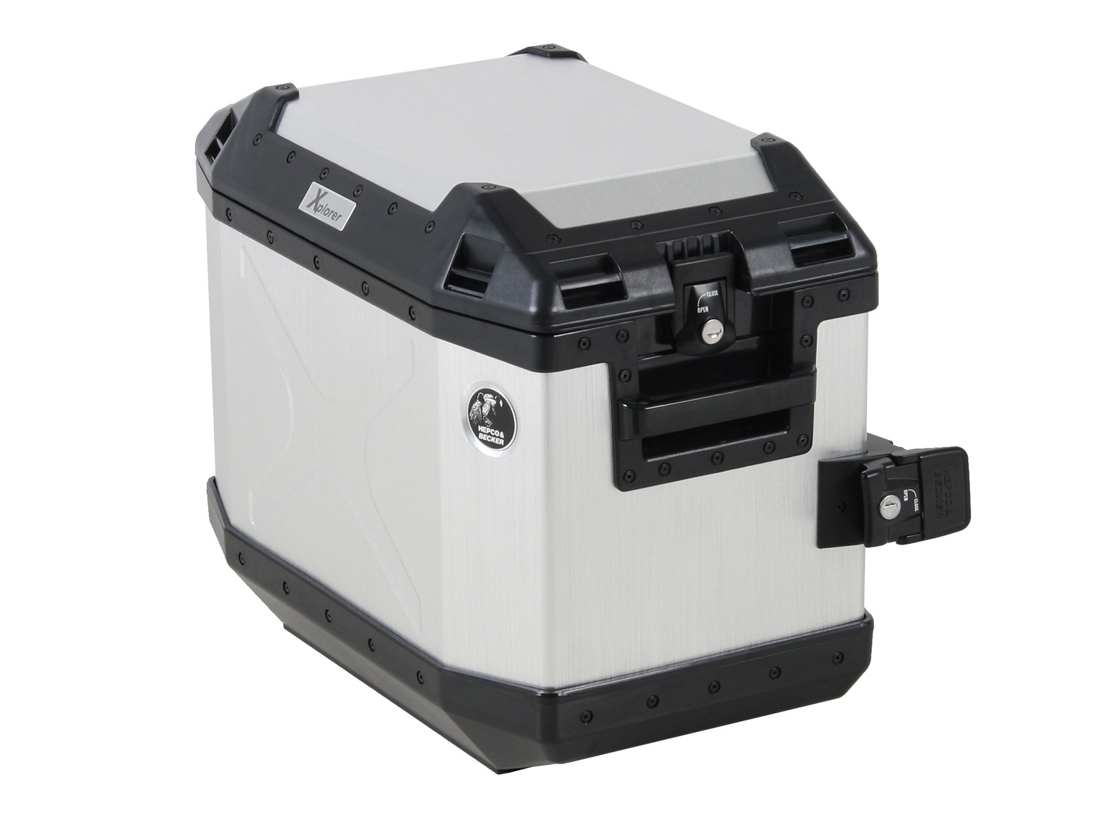 Side case Alu Xplorer 40 silver Hepco & Becker