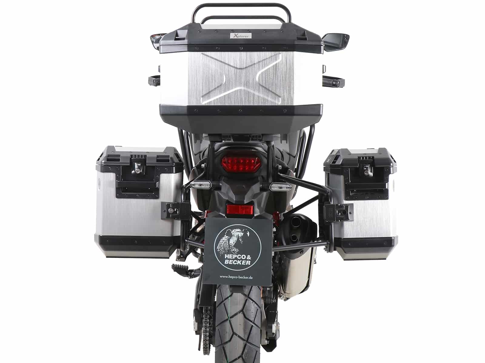 Alurack top case carrier black for Honda CRF 1100 Africa Twin (20-21) Hepco & Becker