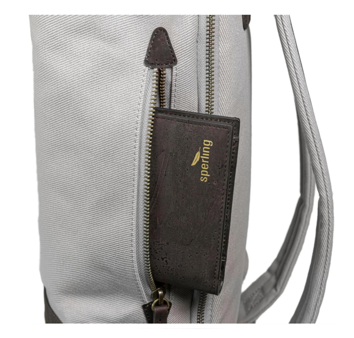 Backpack Sperling VESPA Rider Night "SIP Edition" - gray / cork brown
