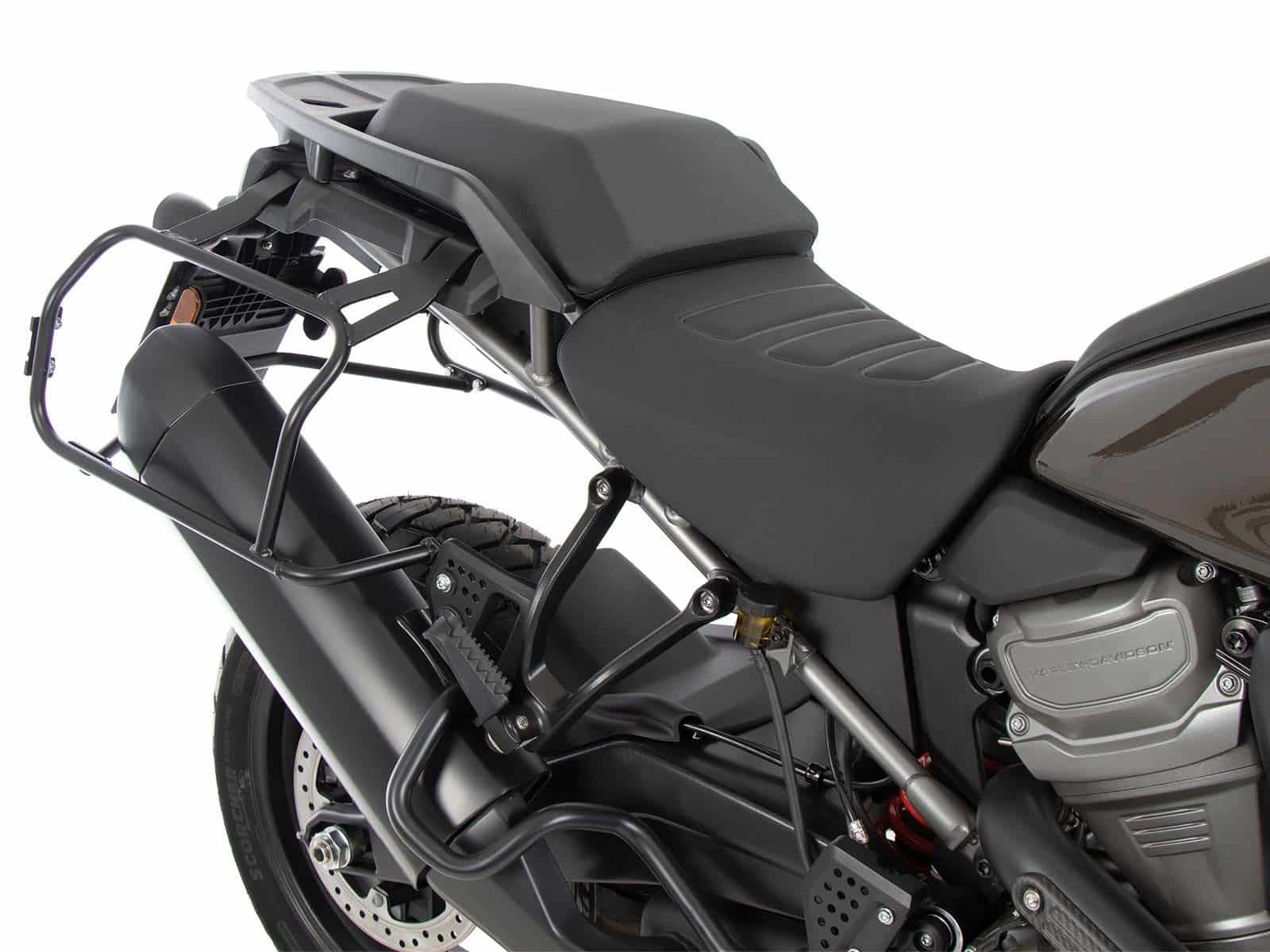 Case carrier set Cutout incl. case set Xplorer Cutout black for Harley Davidson Pan America (21-)