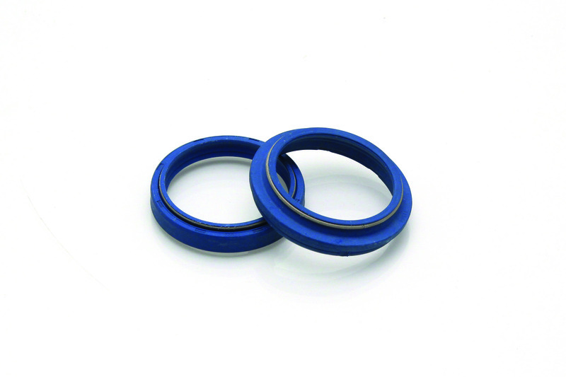 Tecnium Blue Label set of fork dust caps - Kayaba 49
