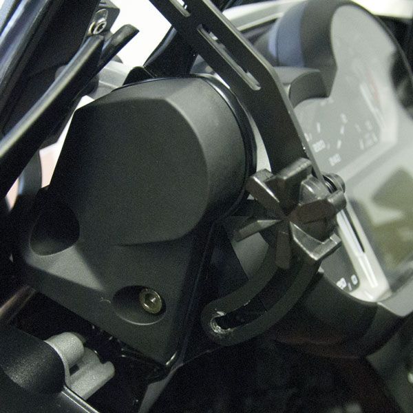 Windshield reinforcement bracket for BMW R 1200 GS LC /Adventure LC, R 1250 GS, black