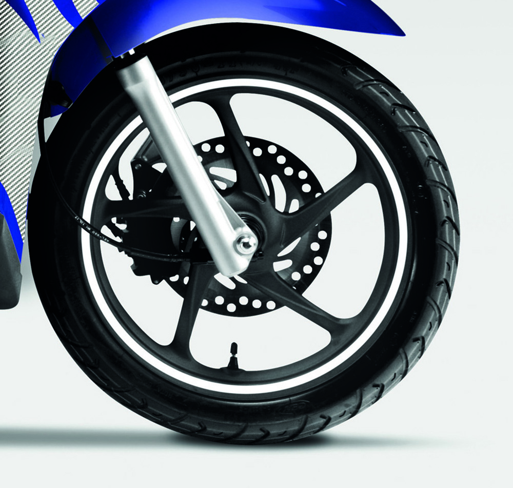 Original Honda PCX/ Vision50/ Vision110 rim decor sticker set white