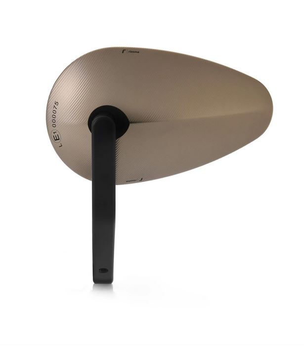 Handlebar end mirror RIZOMA "Reverse Radial" left or right for Vespa, bronze anodized