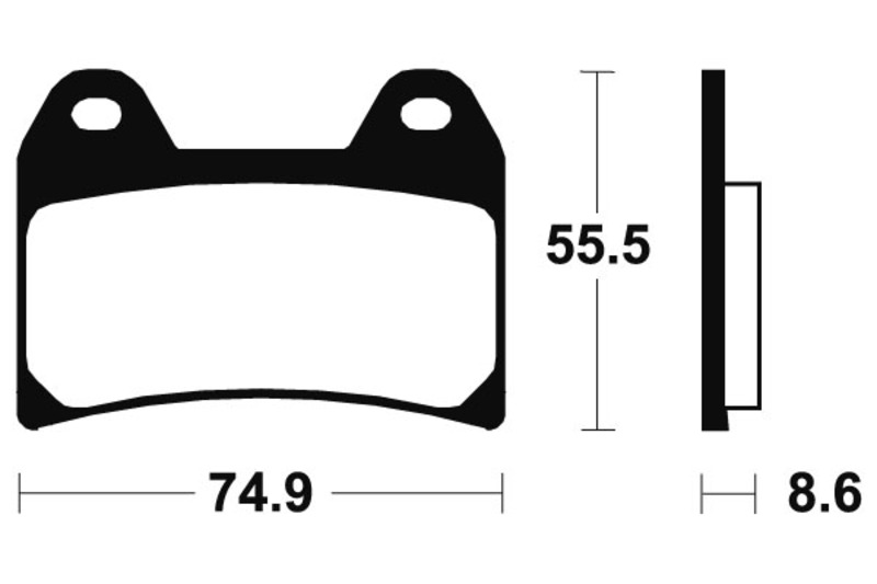 Tecnium brake pads MTR206 sintered metal