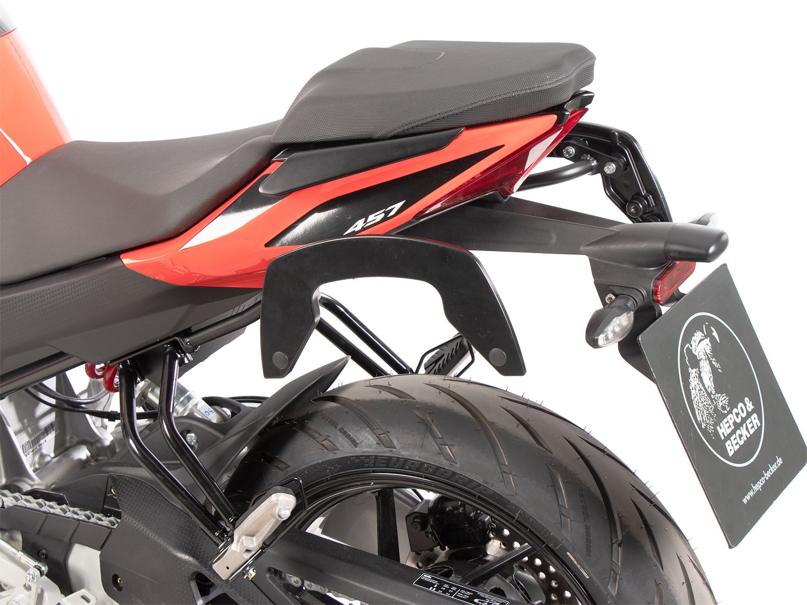 C-Bow side carrier black for Aprilia Tuono 457 (25- ) Hepco & Becker