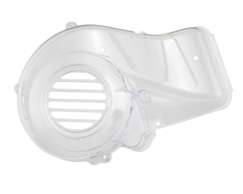 Fan wheel cover for Vespa Primavera/Sprint 3V i.e. 125/150cc 4T AC, transparent