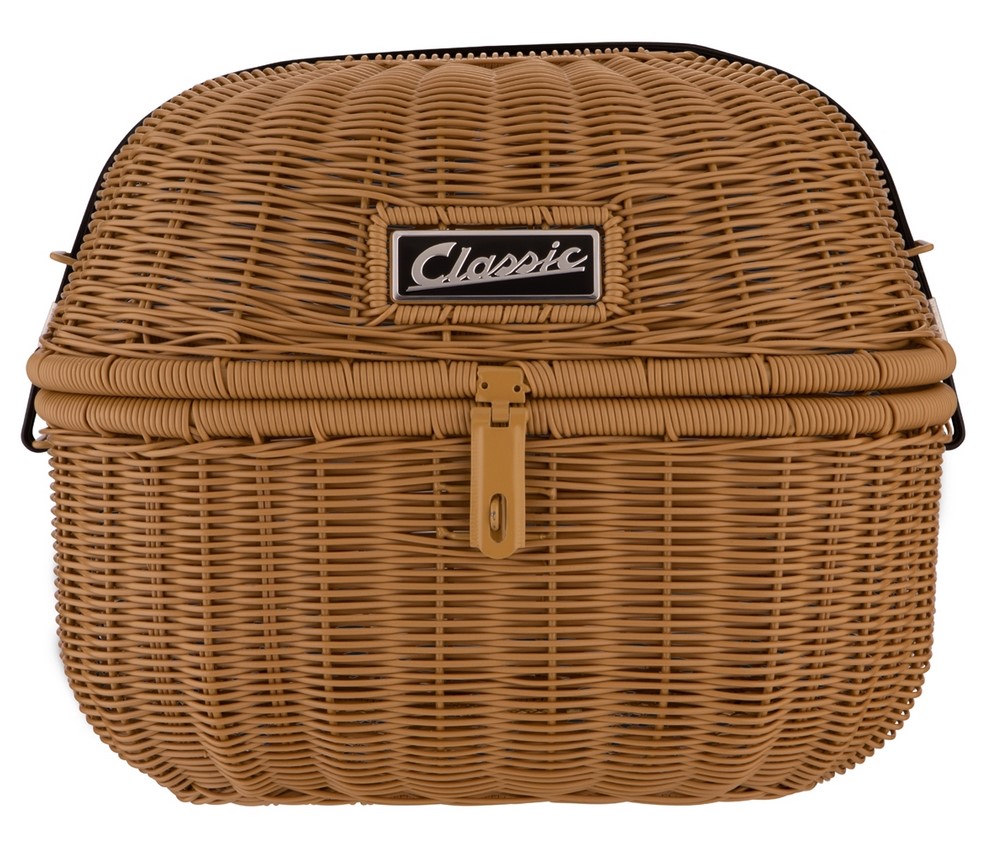 Luggage basket kit Classic for Vespa GTS/GTV/GT60 125-300cc, brown