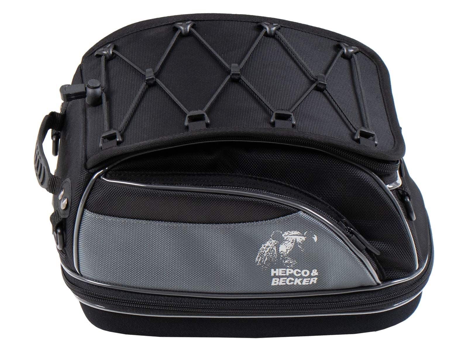 Rear bag Street black, universal belt attachment, Hepco & Becker