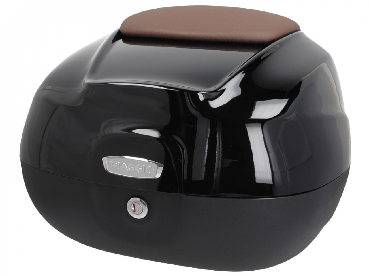 37L Top Case with Backrest for Piaggio Beverly 300/350 (18-20) - Black 90/B