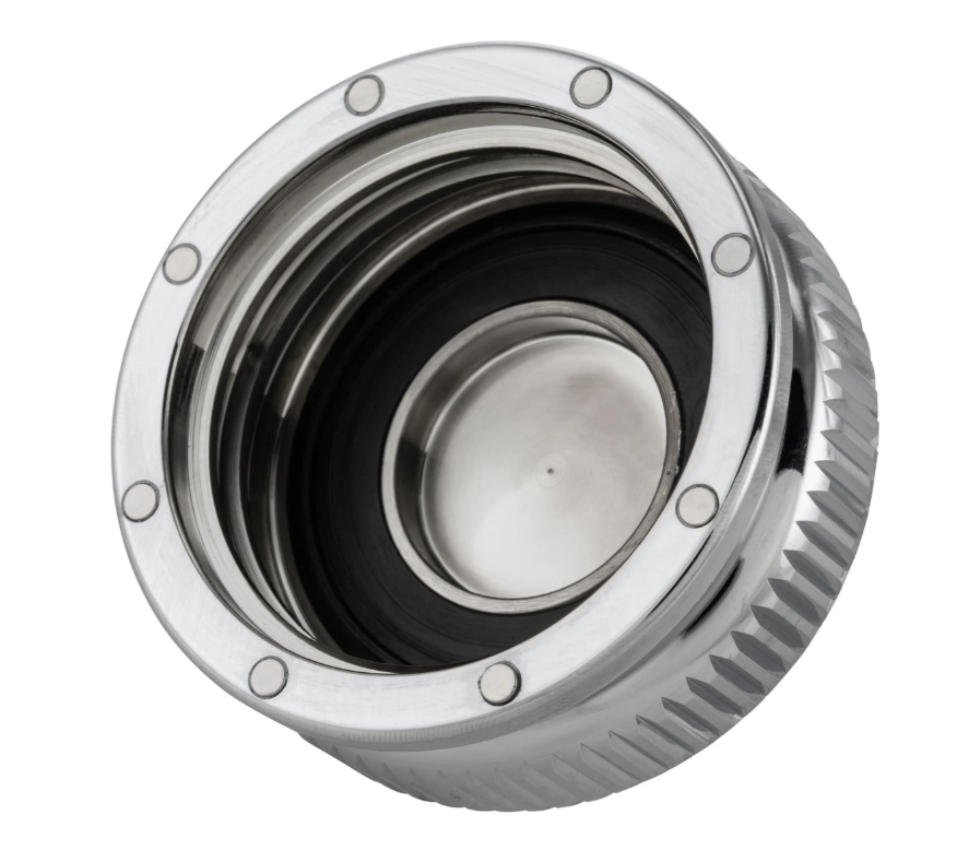 Gas cap for Vespa, chrome