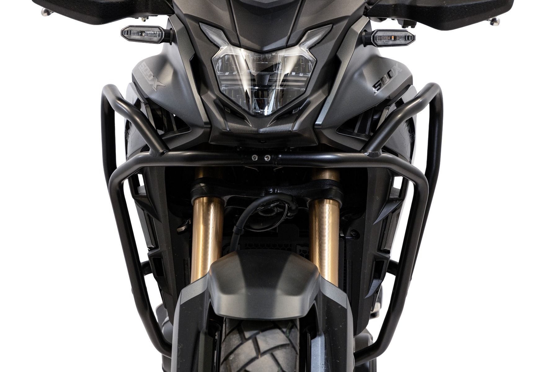 Crash bar made of aluminum, top for Honda CB 500 X, black
