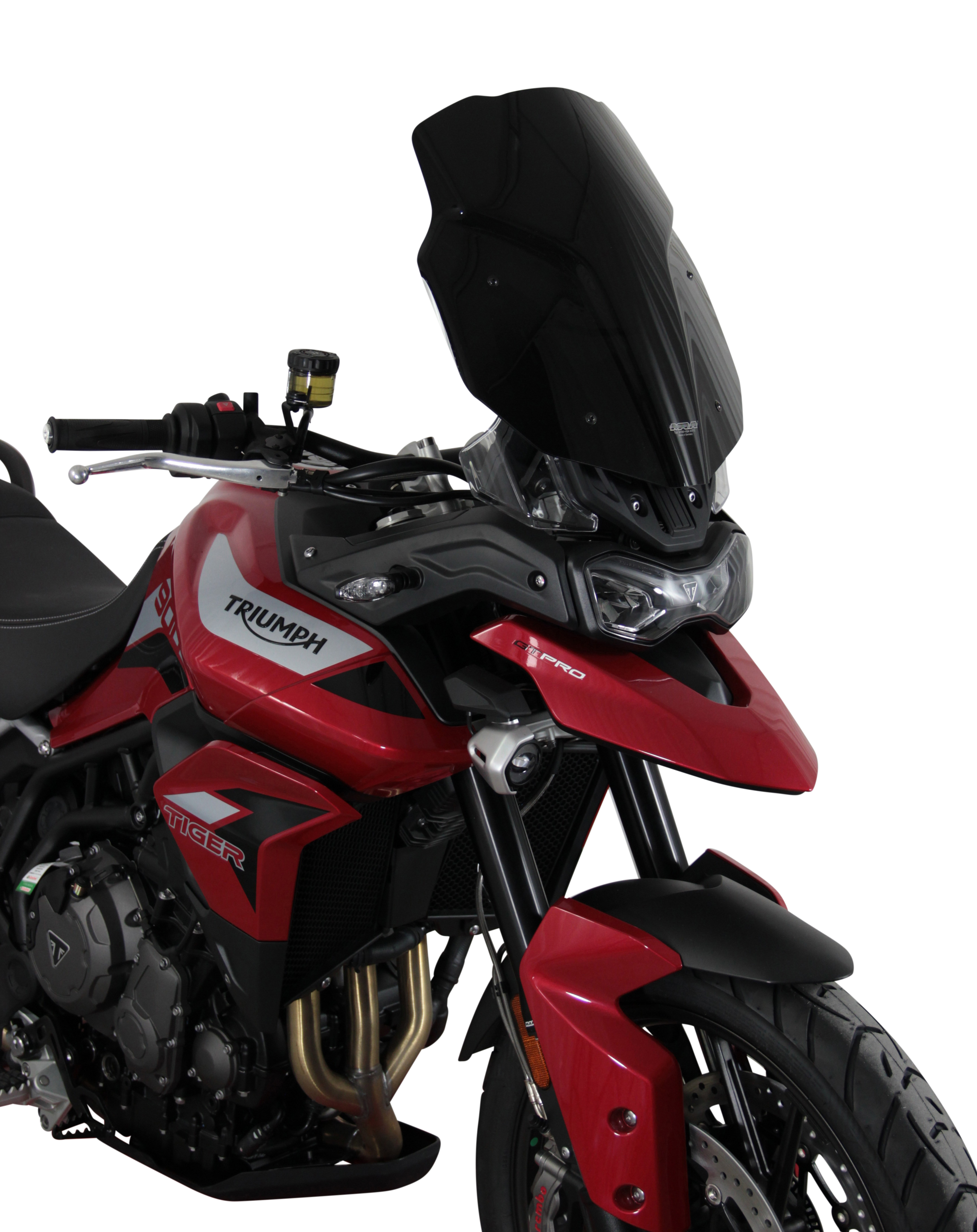 Touring windshield MRA "TM" for TRIUMPH TIGER 900 /GT PRO (Bj.19-) - Smoke gray