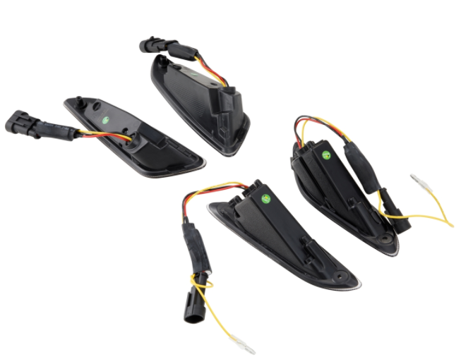 Turn signal kit front & rear for Vespa Primavera/Sprint 125-150cc 2T/4T AC, tinted
