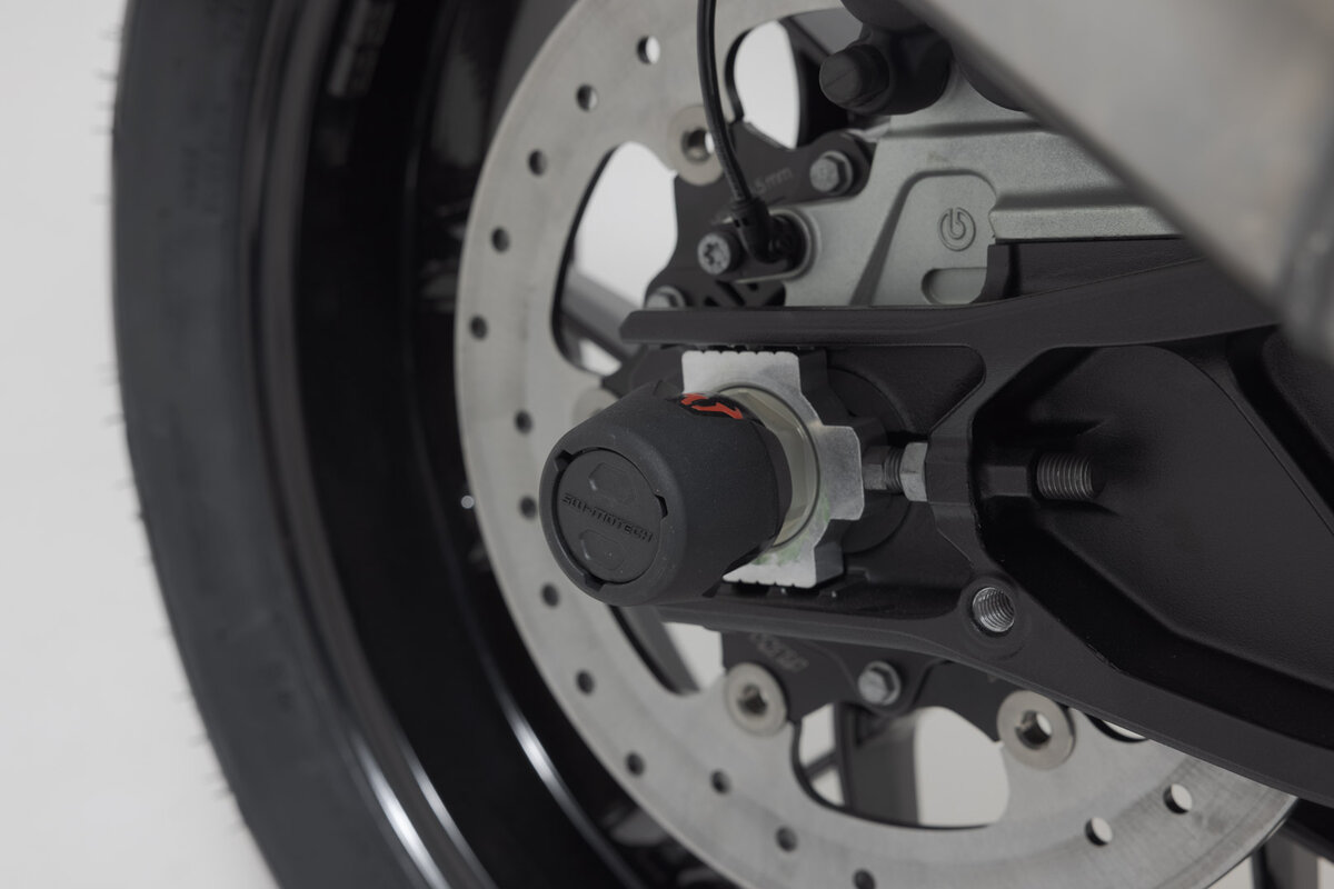 SW-Motech Crash pad kit for rear axle black for KTM Adventure models - SW Motech